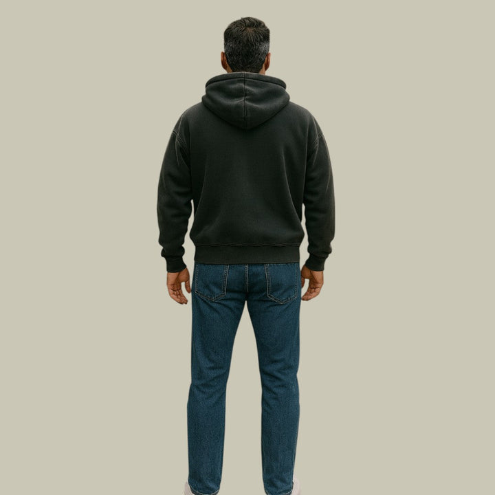 Mens Oversized Zipped Hoodie Vest