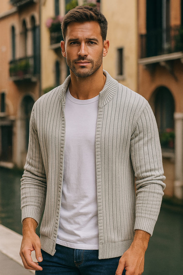 Men’s Wool Zip Cardigan Vest – Chic Style &amp; Everyday Comfort