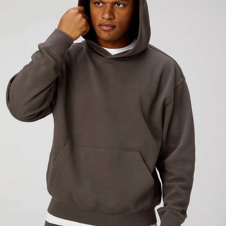Men Oversized Two Piece Street Basic Tracksuit