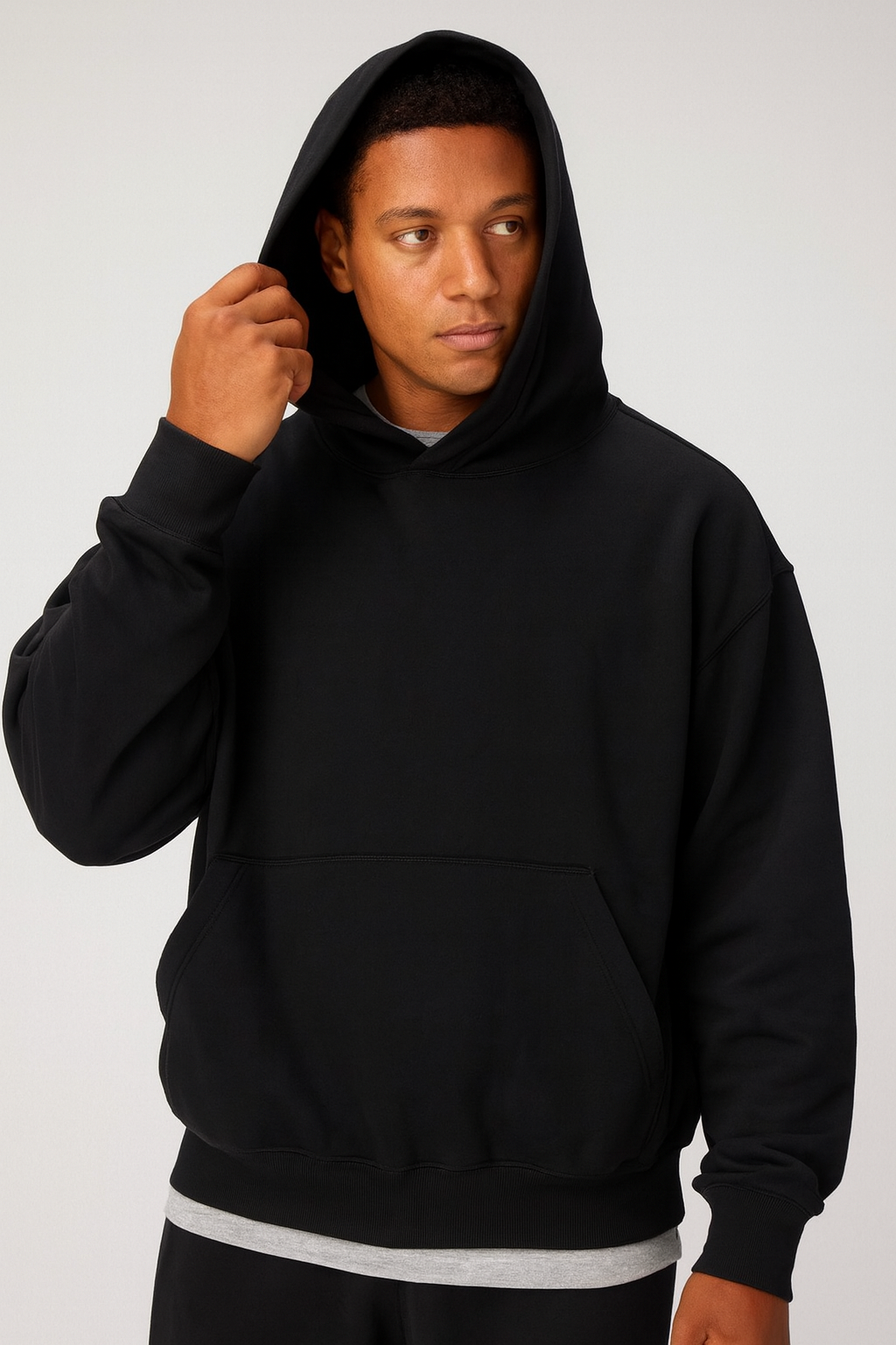 Men Oversized Two Piece Street Basic Tracksuit