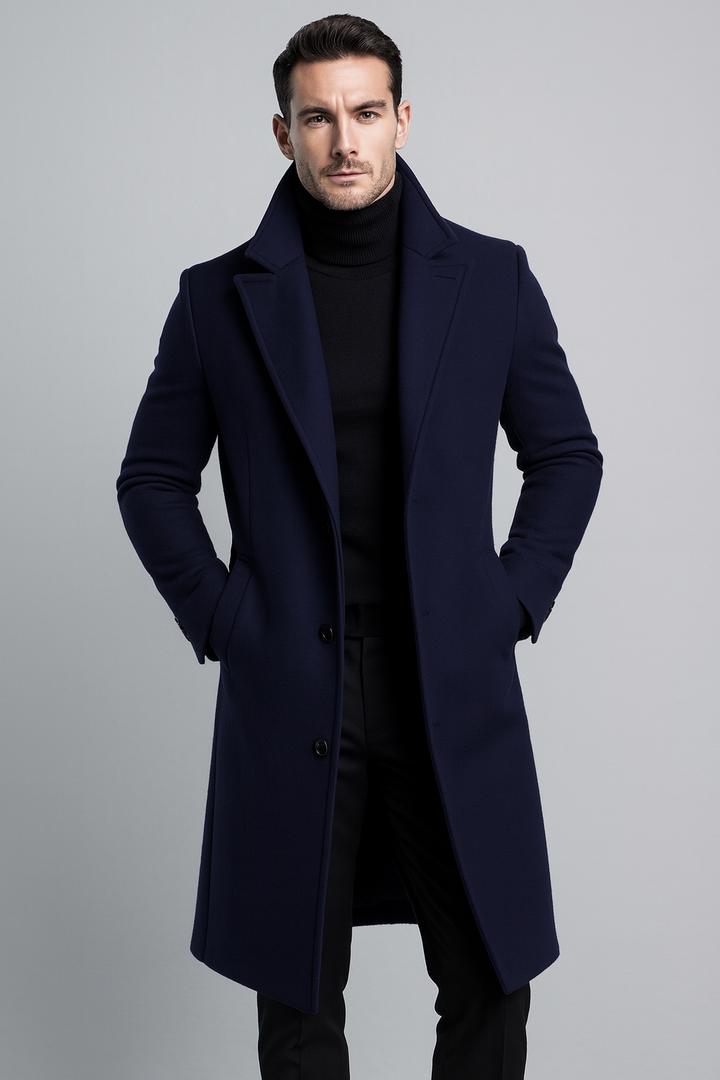 Mens Classic Wool Overcoat