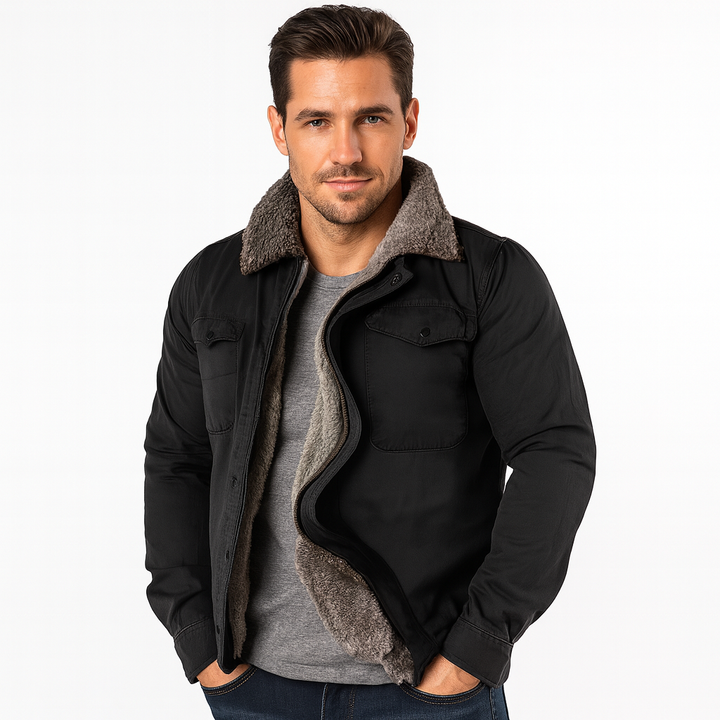 Men’s Button-Up Winter Jacket
