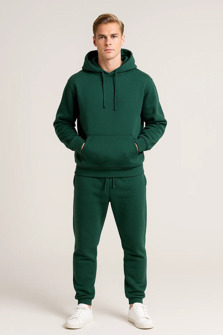 Men’s Hooded Tracksuit Set – Two-Piece Casual Design