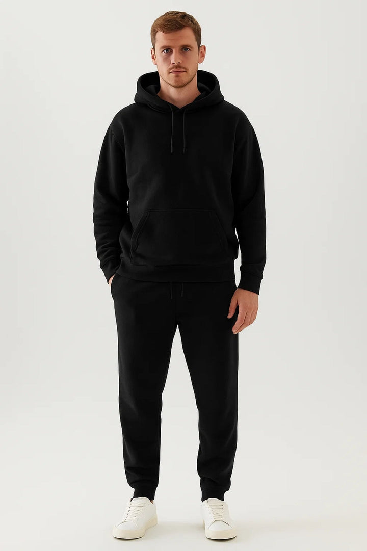 Men’s Hooded Tracksuit Set – Two-Piece Casual Design
