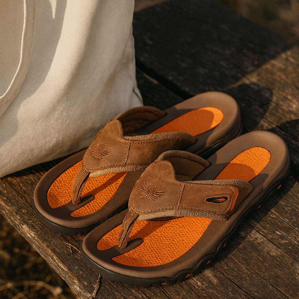 Calvren | Men’s Leather Ergonomic Summer Sandals