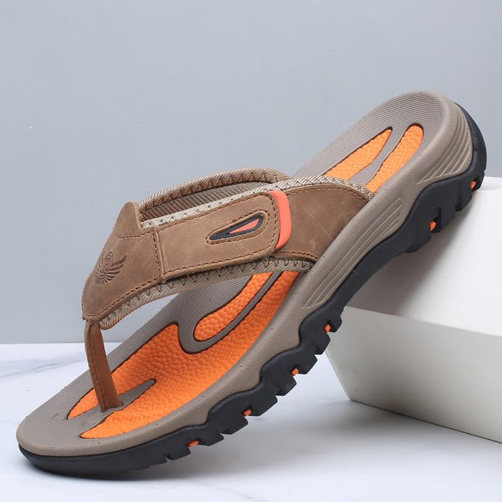 Calvren | Men’s Leather Ergonomic Summer Sandals