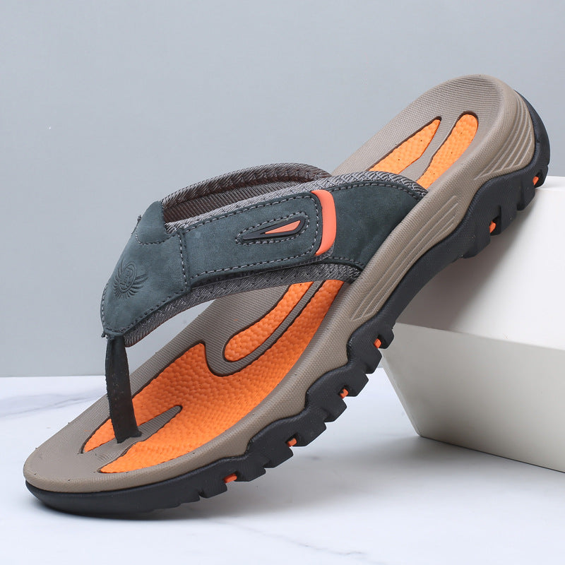 Calvren | Men’s Leather Ergonomic Summer Sandals