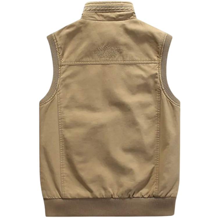 Men’s Vintage Multi-Pocket Vest – Sleeveless Utility Jacket | Classic Outdoor Style