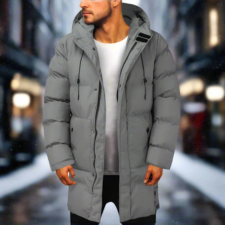 Men’s Long Winter Puffer Coat | Classic Design Jacket