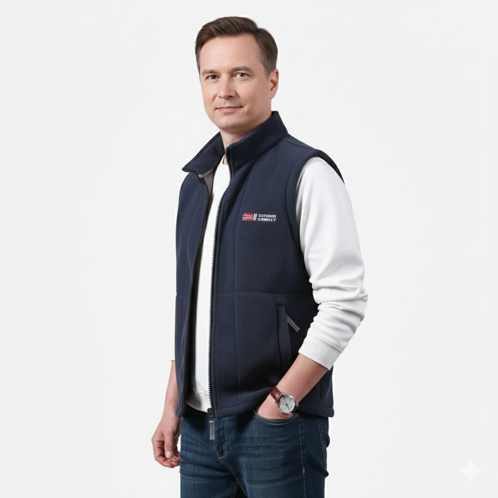 Men’s Fleece Vest – Sleeveless Casual Design Norway