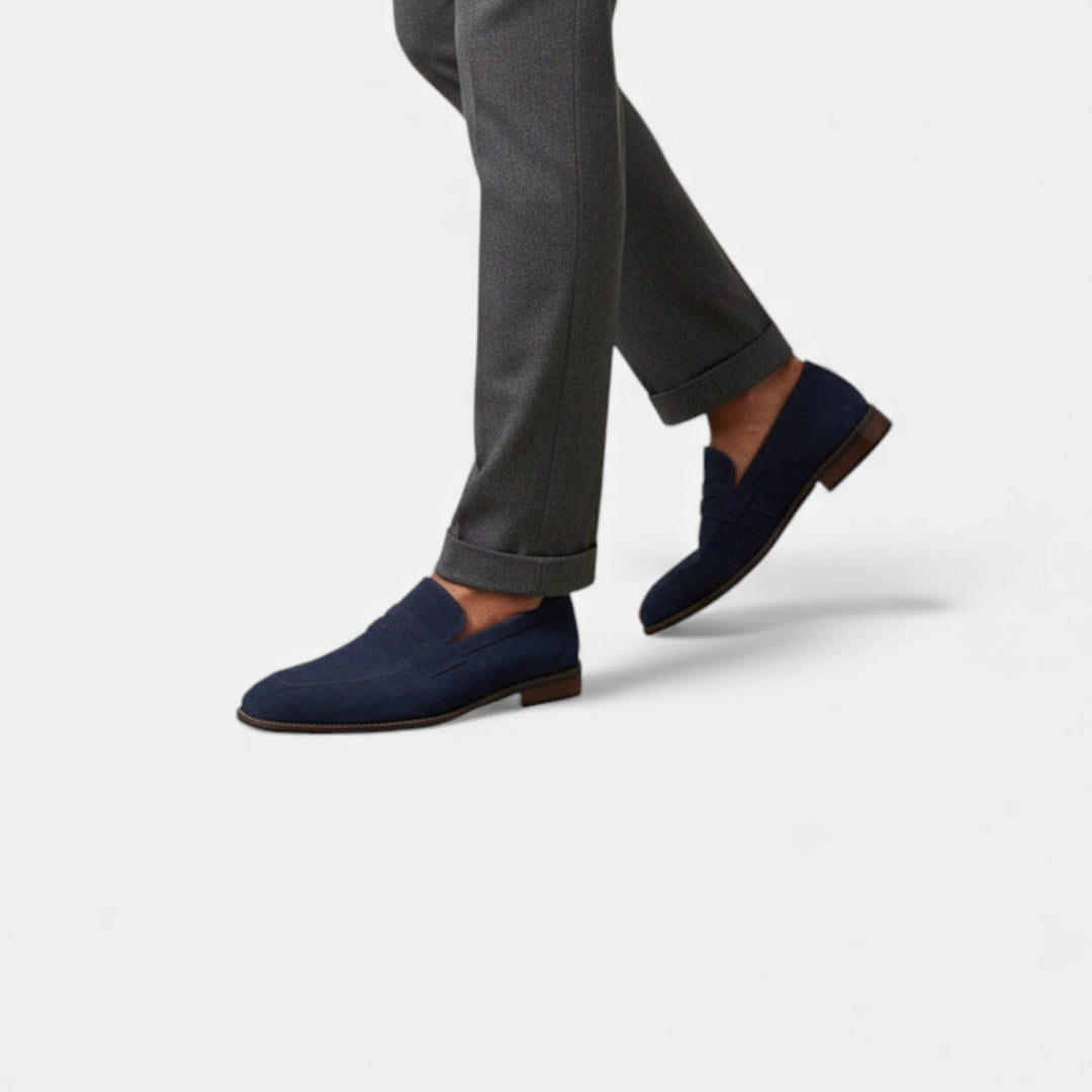Milvaly | Mens Penny Loafers Leather