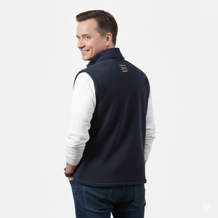 Men’s Fleece Vest – Sleeveless Casual Design Norway