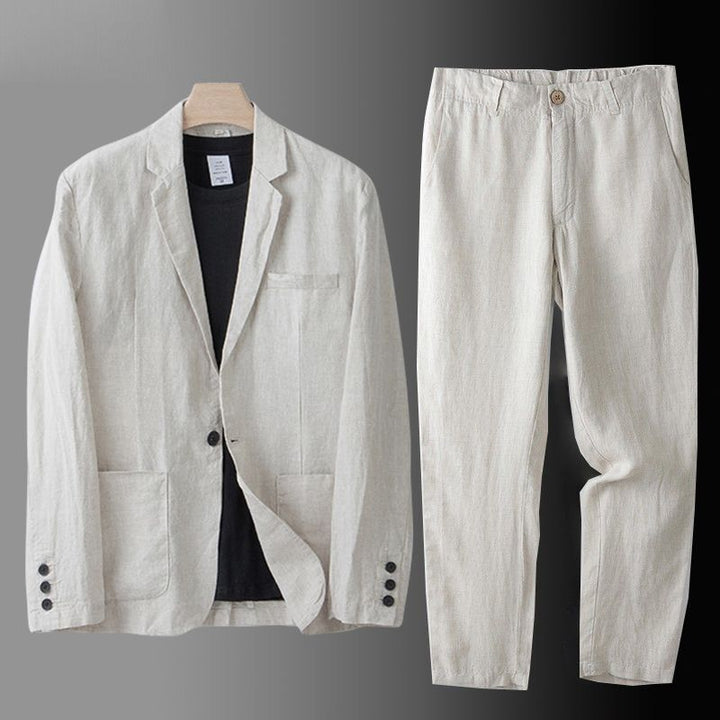 Sandro Men  Linen Suit Set