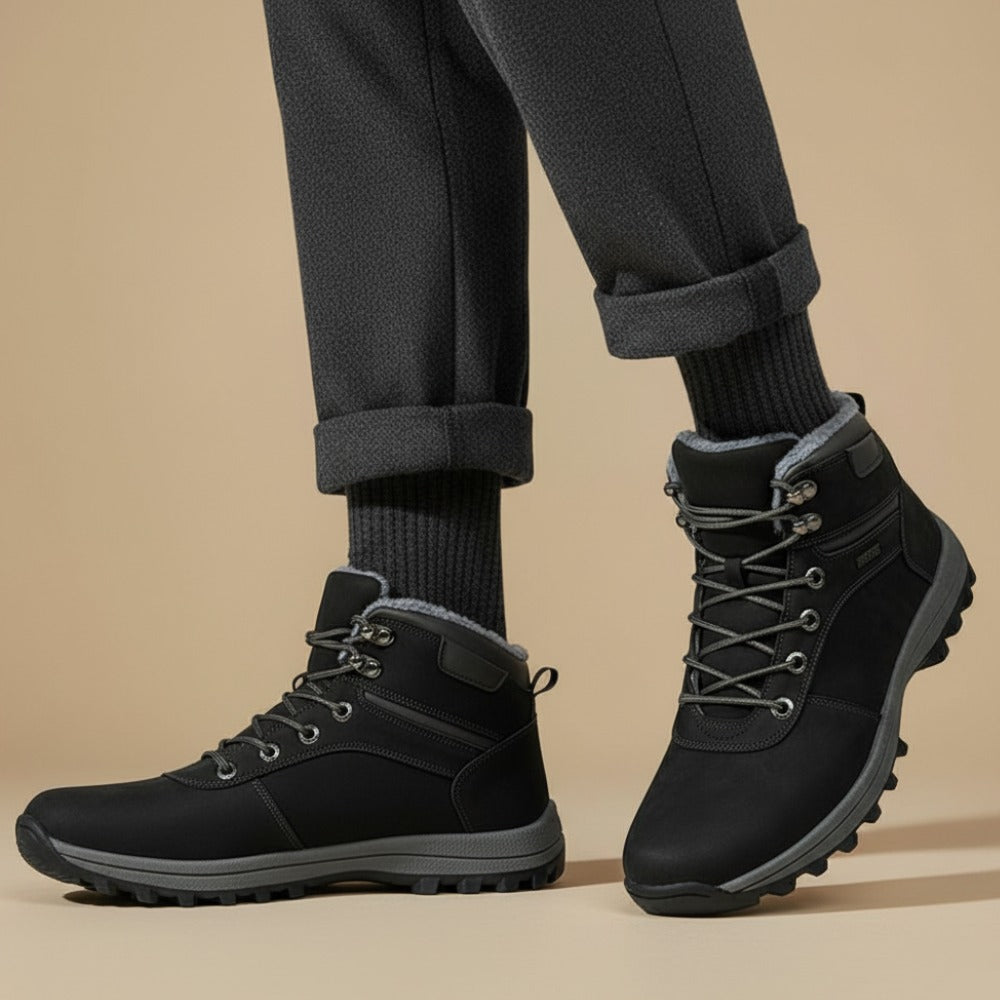 Men’s Winter Waterproof Boots – Plush Warm Snow Boots | Durable Cold-Weather Protection