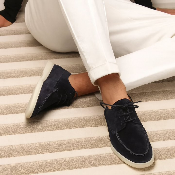 Men’s Casual Lace Up Loafers Everyday Comfortable Walking Shoes