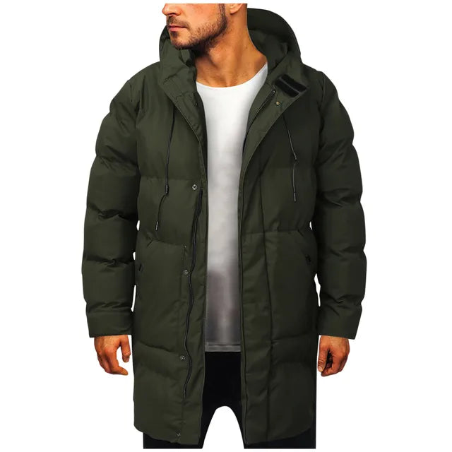 Men’s Long Winter Puffer Coat | Classic Design Jacket