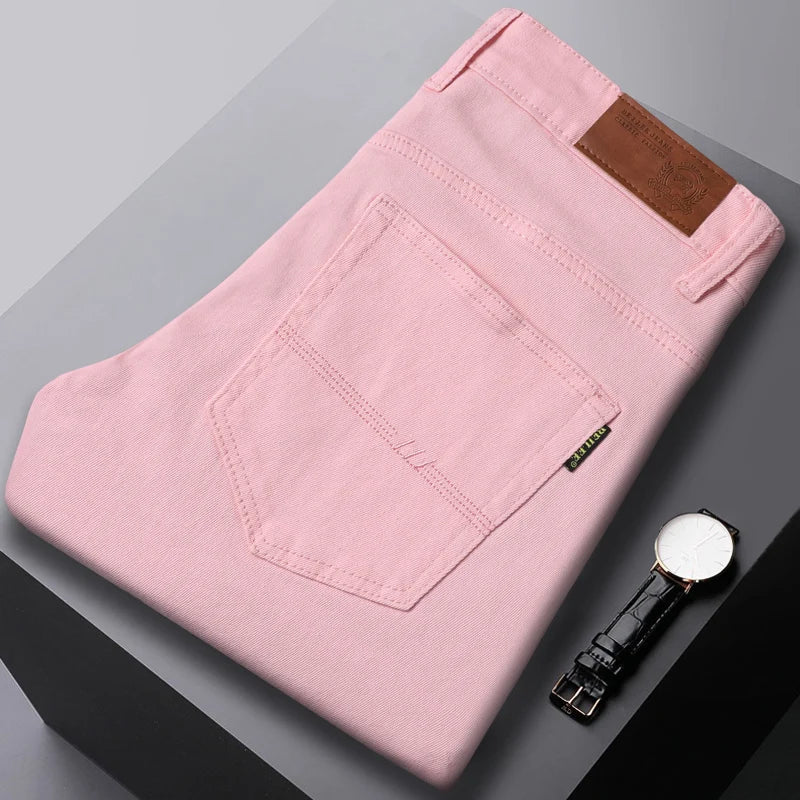 Men’s Casual Pants Straight Fit Office Work Trousers