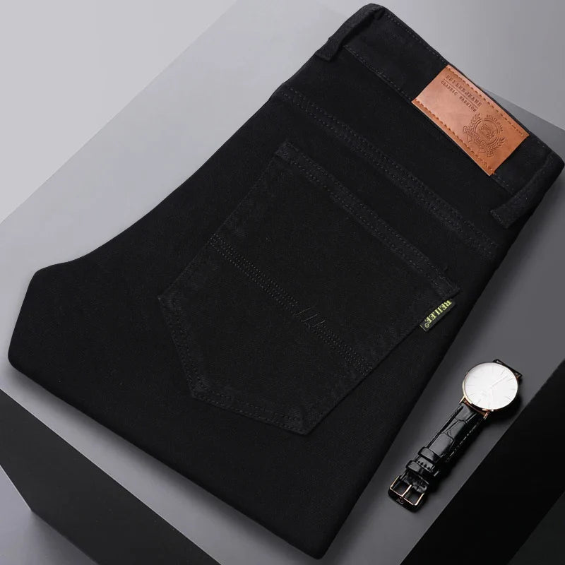 Men’s Casual Pants Straight Fit Office Work Trousers