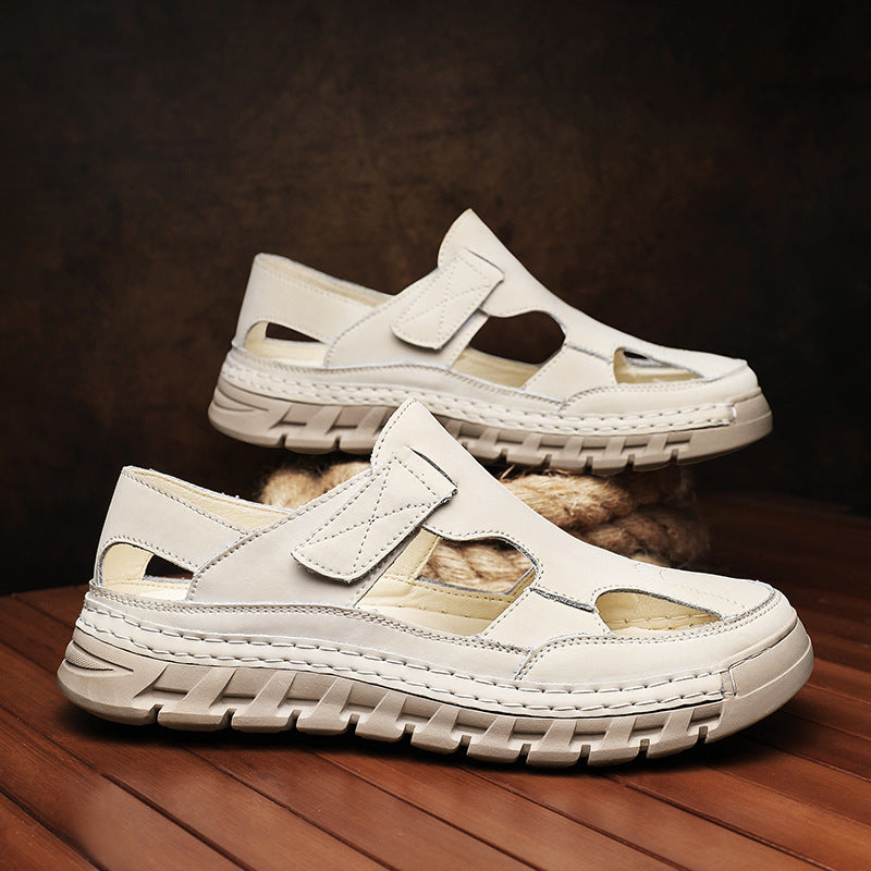Men’s Closed Toe Sandals Outdoor Walking Comfort Summer Shoes