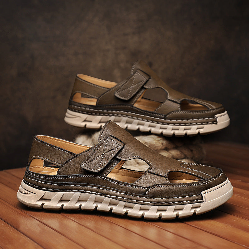 Men’s Closed Toe Sandals Outdoor Walking Comfort Summer Shoes