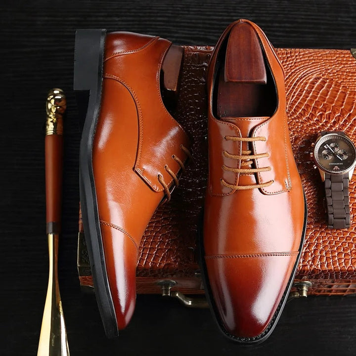 Classic Gentleman Oxfords – Men’s Formal Leather Dress Shoes