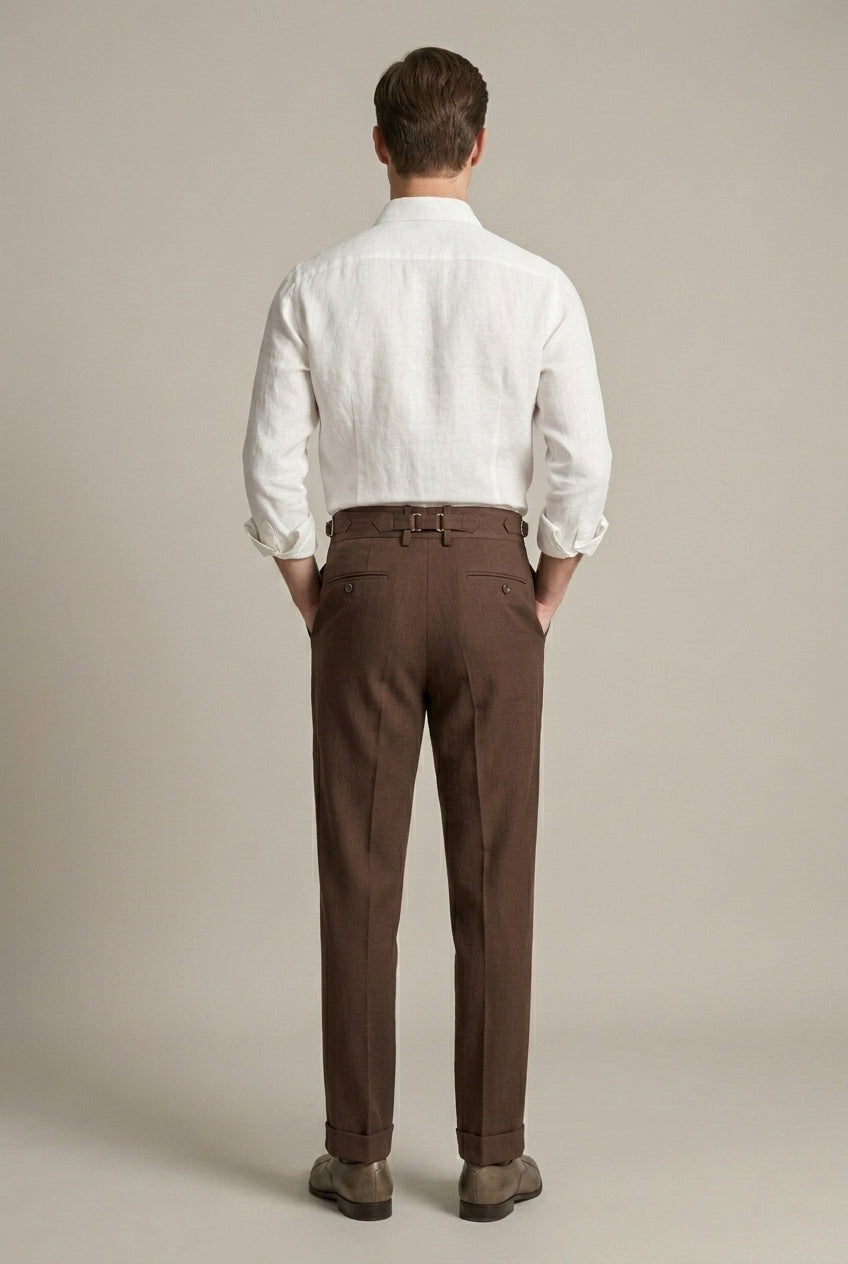 Men’s Casual Dress Pants Straight Fit Office Work Trousers