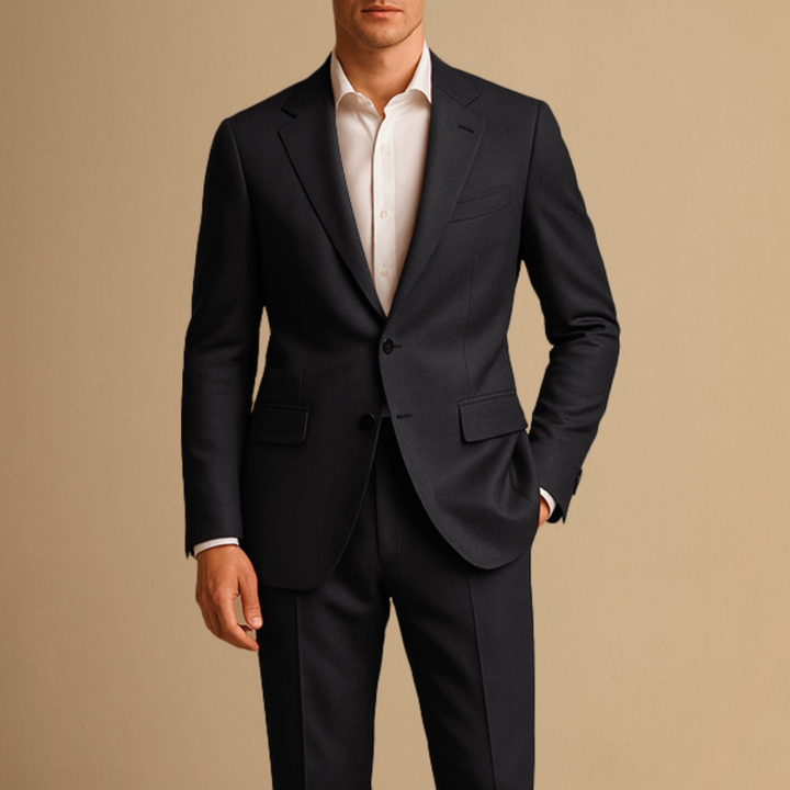 Men’s Business Suit Two Piece Formal Blazer and Trousers Set