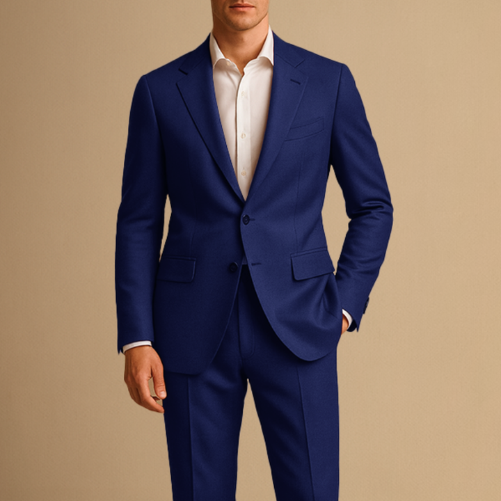 Men’s Business Suit Two Piece Formal Blazer and Trousers Set