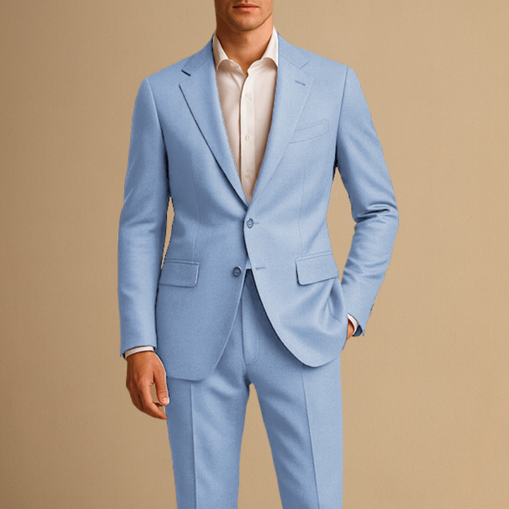 Men’s Business Suit Two Piece Formal Blazer and Trousers Set