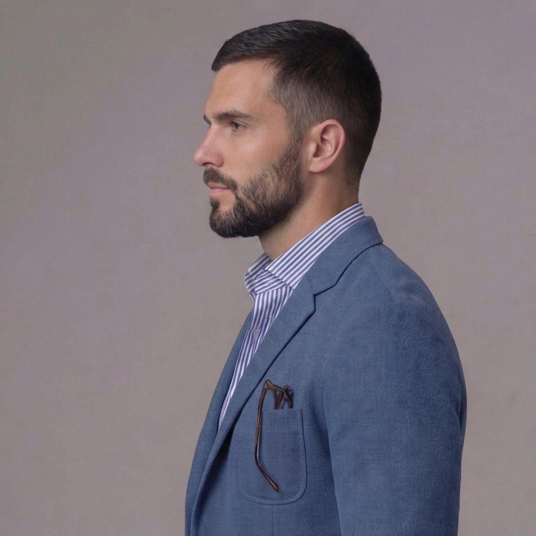 Men’s Casual Blazer Single Breasted Smart Business Suit Jacket for Office