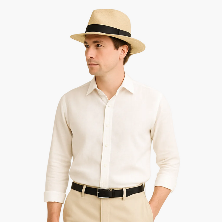 Men’s Fedora Hat Classic Wide Brim Sun Hat
