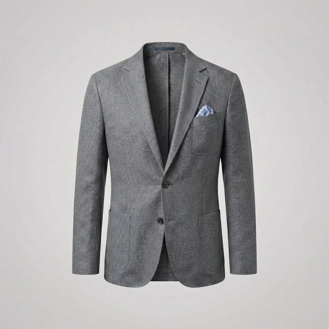 Men’s Casual Blazer Single Breasted Smart Business Suit Jacket for Office