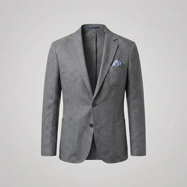 Men’s Casual Blazer Single Breasted Smart Business Suit Jacket for Office