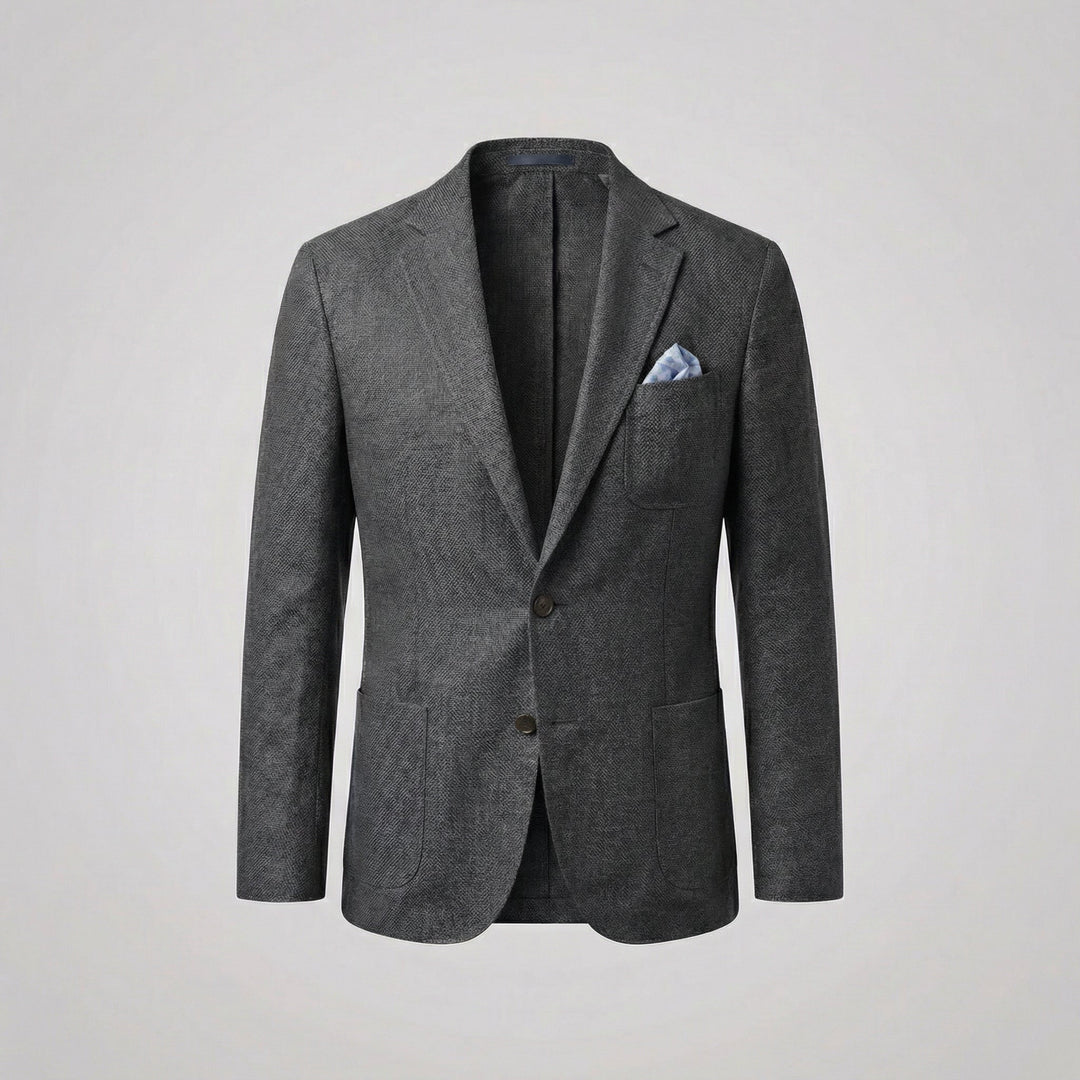 Men’s Casual Blazer Single Breasted Smart Business Suit Jacket for Office