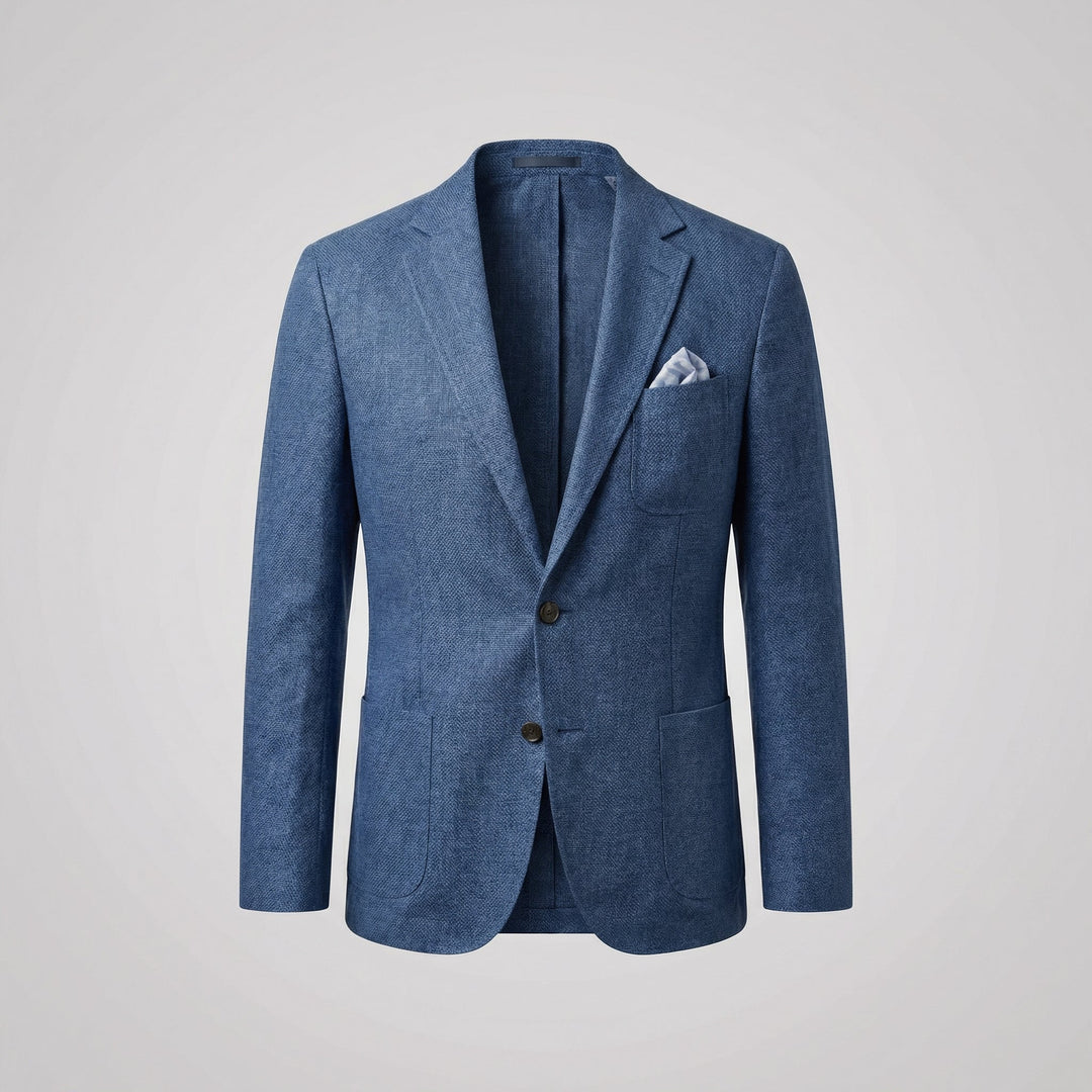 Men’s Casual Blazer Single Breasted Smart Business Suit Jacket for Office