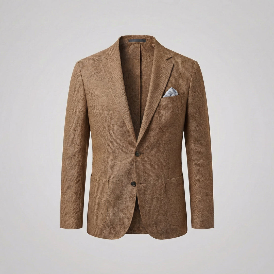 Men’s Casual Blazer Single Breasted Smart Business Suit Jacket for Office