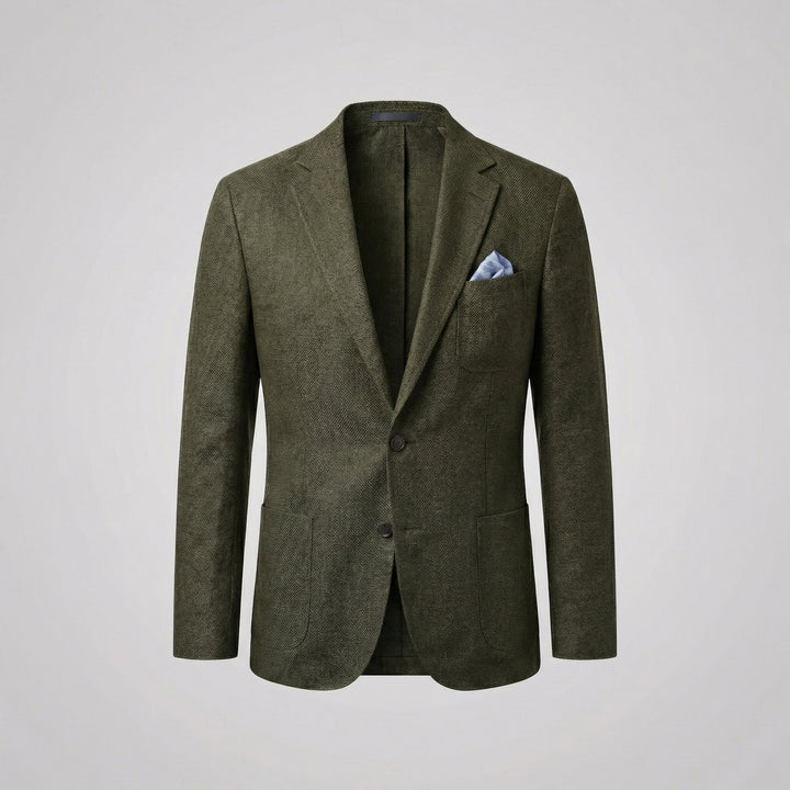 Men’s Casual Blazer Single Breasted Smart Business Suit Jacket for Office