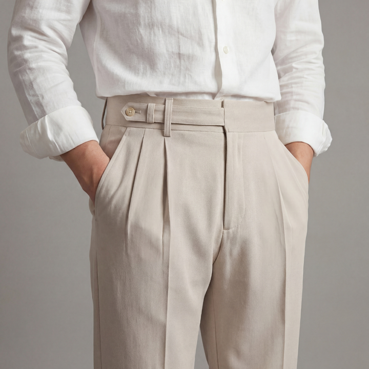 Men’s Dress Pants Straight Leg Business Casual Trousers for Office and Formal Wear