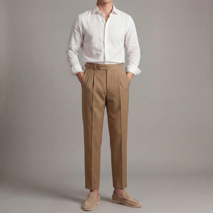 Men’s Dress Pants Straight Leg Business Casual Trousers for Office and Formal Wear