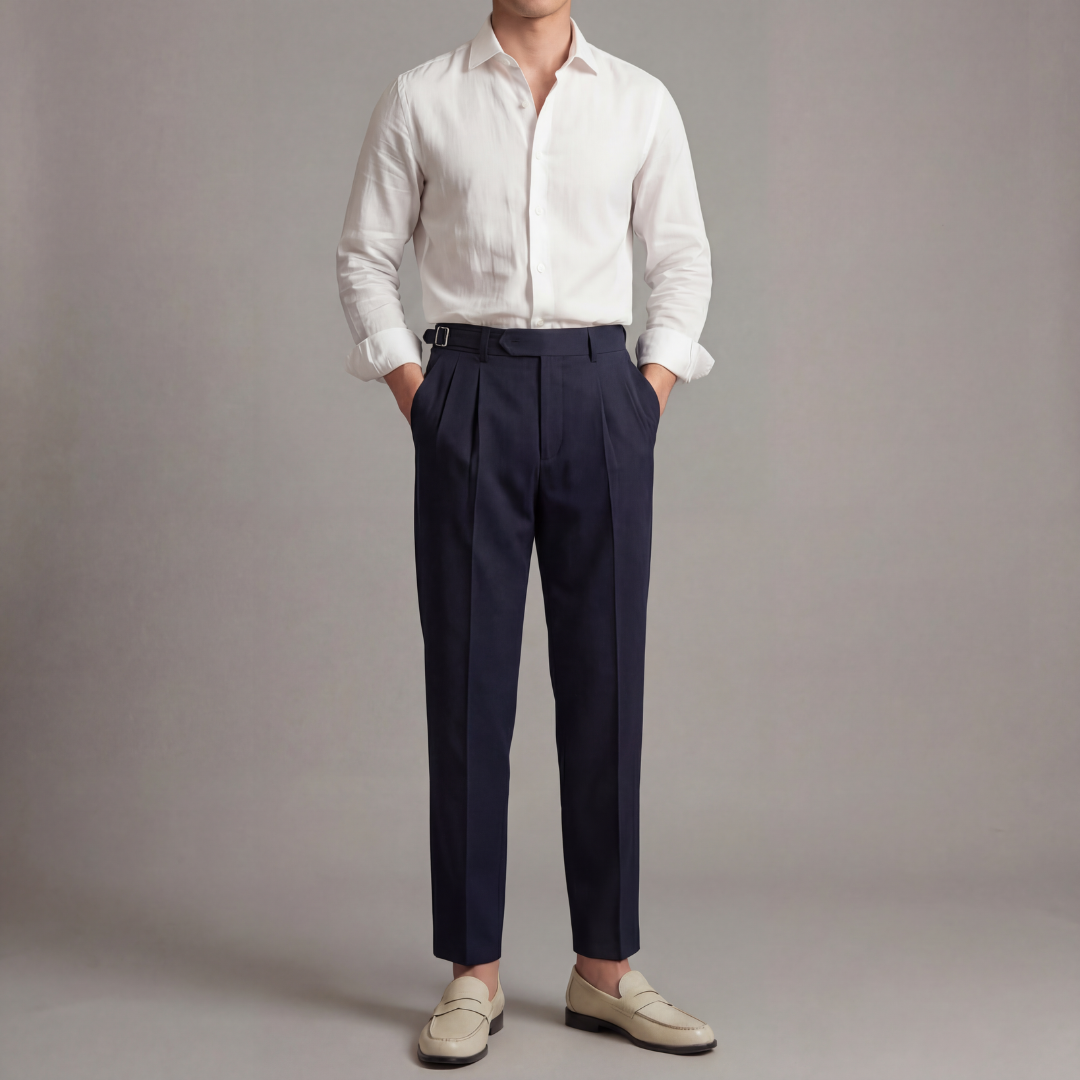 Men’s Dress Pants Straight Leg Business Casual Trousers for Office and Formal Wear