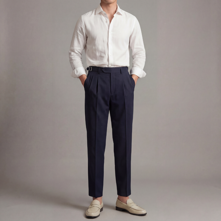 Men’s Dress Pants Straight Leg Business Casual Trousers for Office and Formal Wear