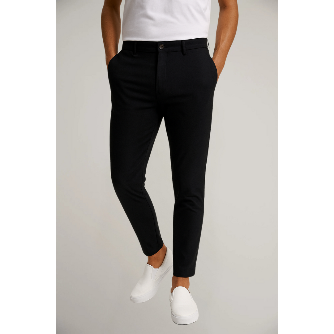 Men’s Slim Fit Dress Pants Casual Work Office Trousers