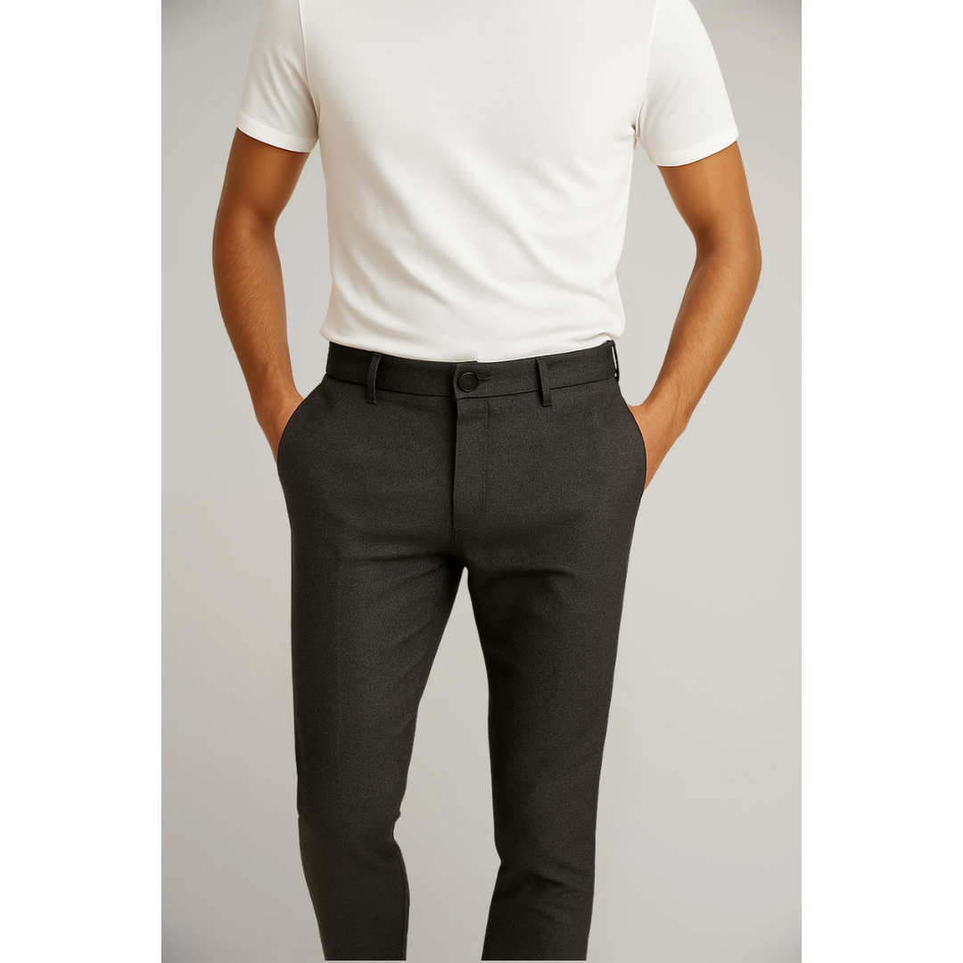 Men’s Slim Fit Dress Pants Casual Work Office Trousers
