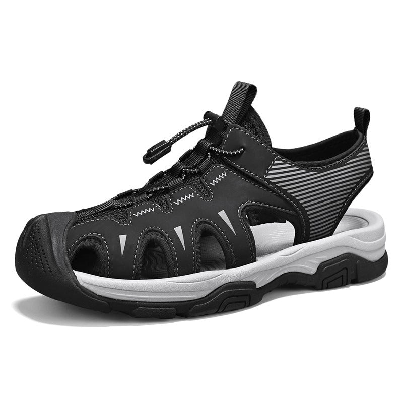 Men’s Closed Toe Hiking Sandals Quick Dry Outdoor Walking Water Shoes