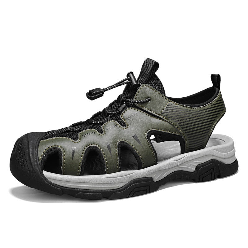 Men’s Closed Toe Hiking Sandals Quick Dry Outdoor Walking Water Shoes