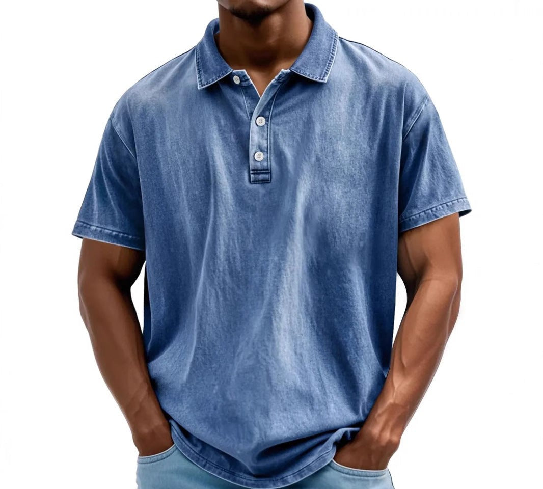 Men’s Polo Shirt Short Sleeve Casual Golf Summer Top