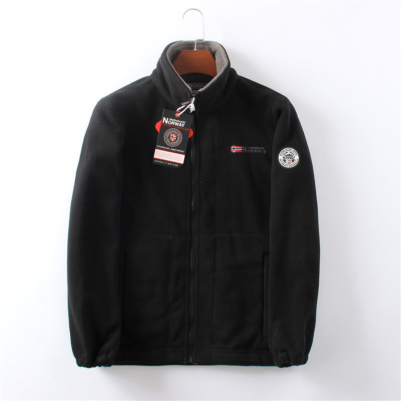 Norway Men’s Fleece Jacket – Soft Thermal Zip-Up Outdoor Coat | Scandinavian Comfort