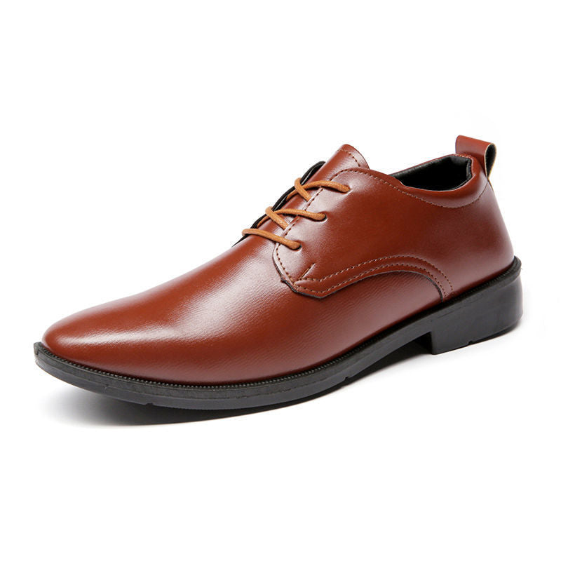 Men’s British Style Oxford Dress Shoes – Lightweight Pointed-Toe Formal Leather Shoes