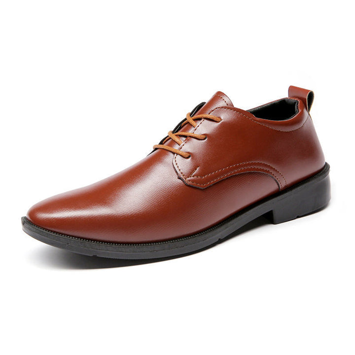 Men’s British Style Oxford Dress Shoes – Lightweight Pointed-Toe Formal Leather Shoes