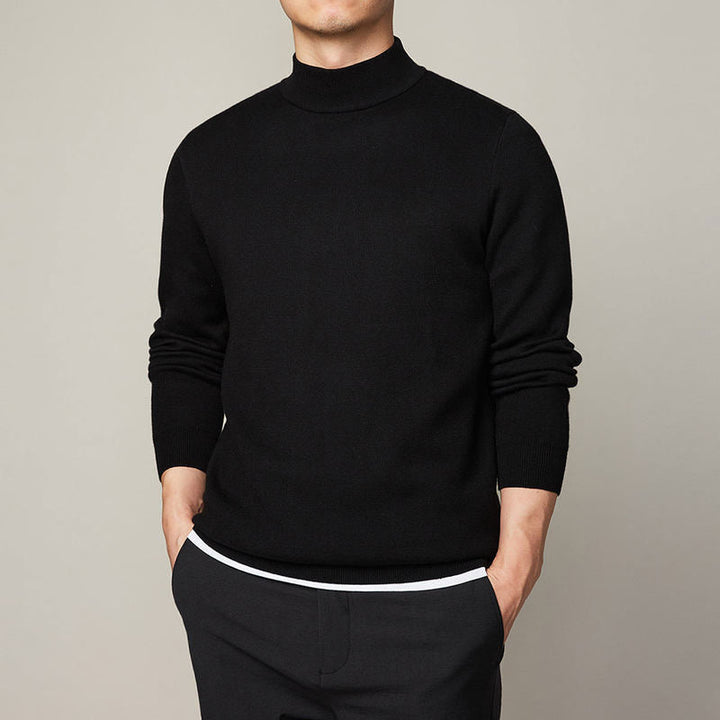 Men’s High Neck Sweater – Warm Knit Pullover | Minimal Modern Winter Essential